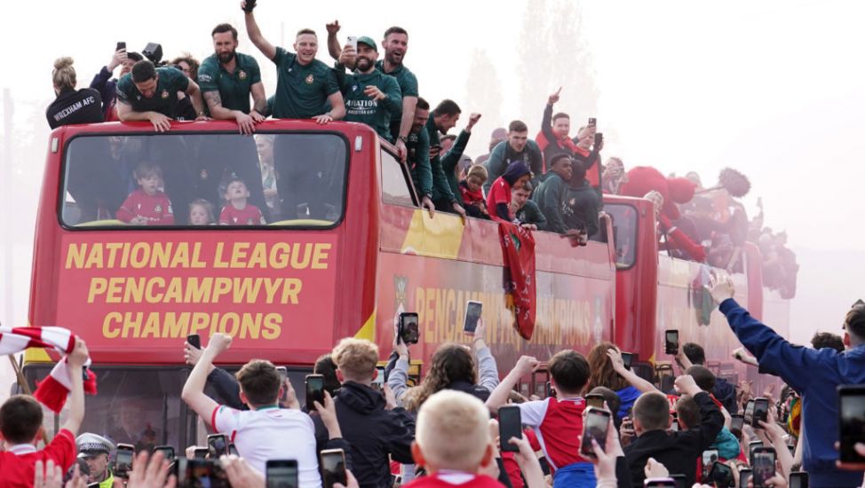 Hollywood Stars Join Jubilant Fans As Wrexham Enjoy Promotion Party