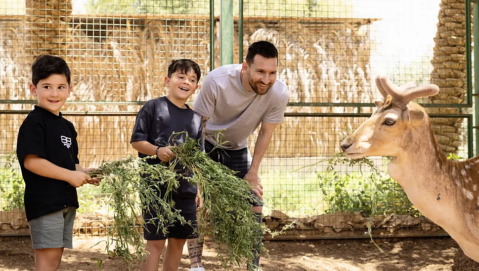 Feeding Gazelles And Luxury Shopping Among Lionel Messi Activities On Saudi Trip