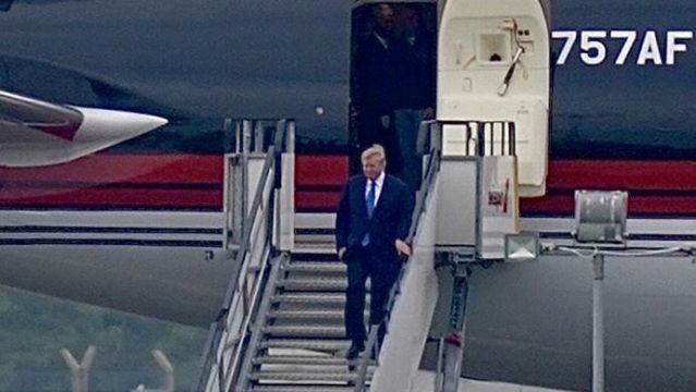 Former Us President Donald Trump Arrives In Ireland