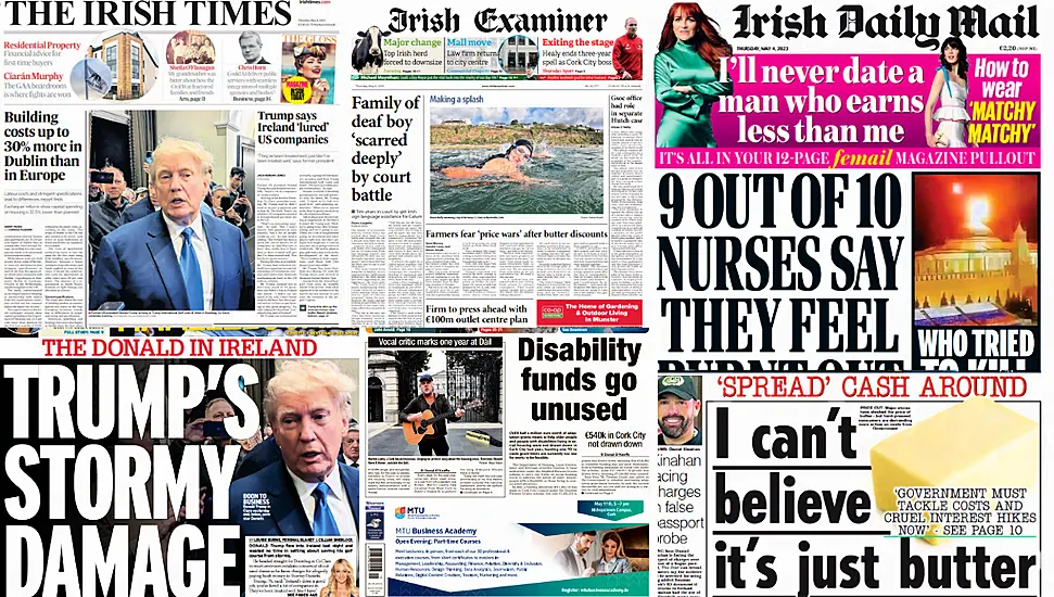 What The Papers Say: Thursday's Front Pages