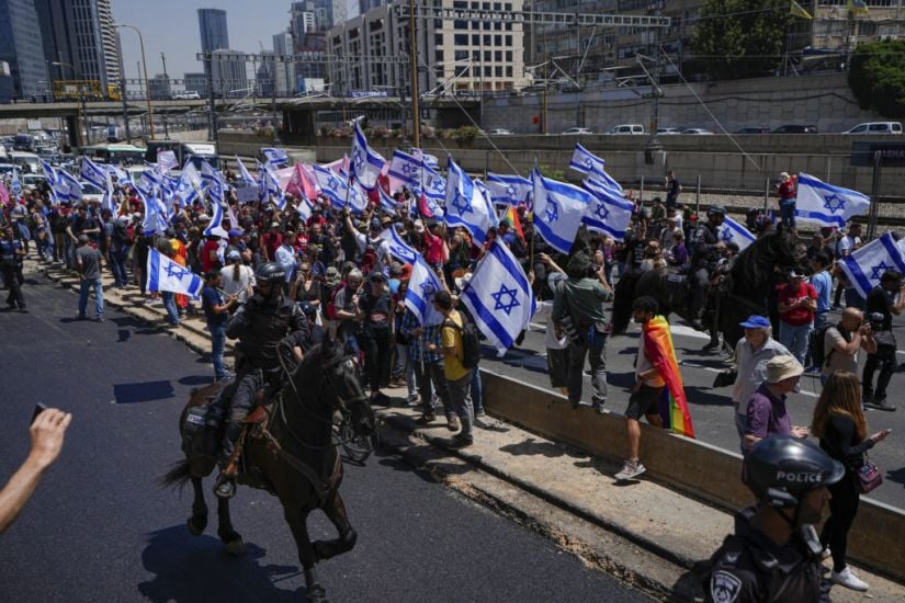 Israelis Block Roads In Protest Against Plan To Overhaul Judiciary