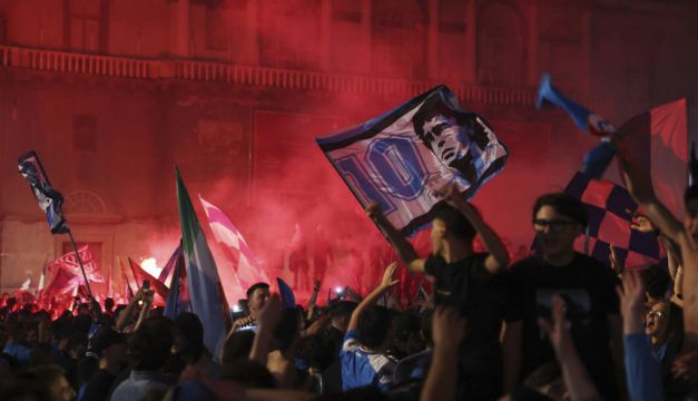 Napoli’s Fans Light Up The Sky As They Celebrate Serie A Title Win