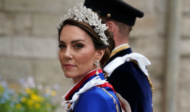 Kate In Ivory Alexander Mcqueen Gown And Regal Robe For Coronation