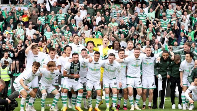 Celtic Wrap Up League Title With Victory At 10-Man Hearts