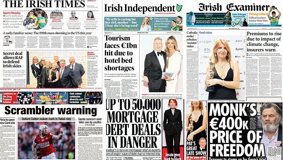 What The Papers Say: Monday's Front Pages