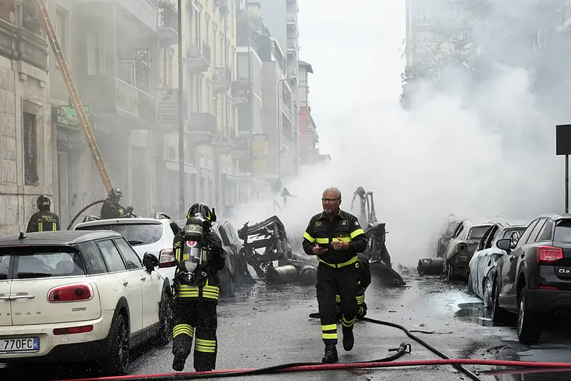 School And Homes Evacuated After Van Carrying Oxygen Tanks Explodes In Milan