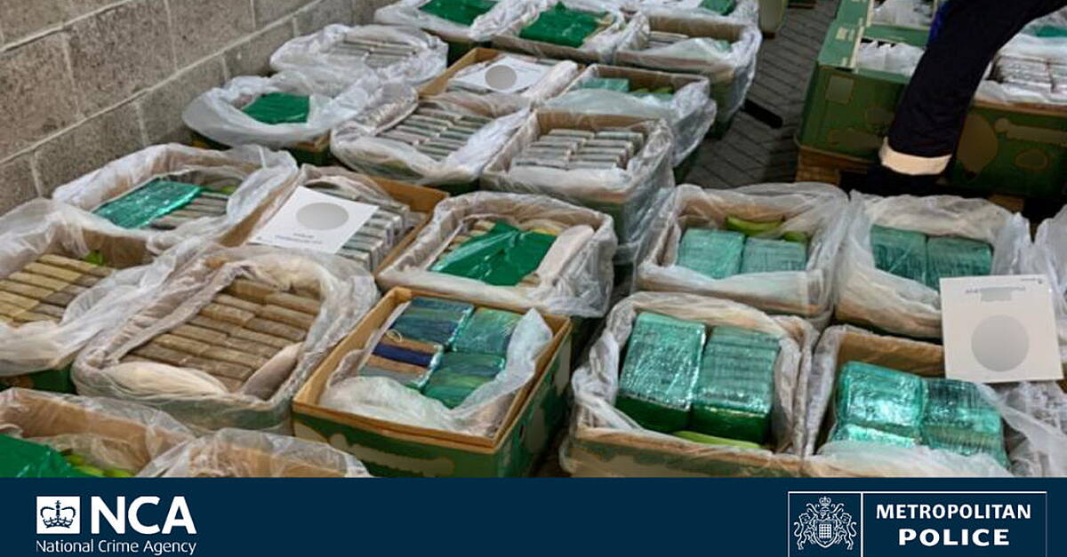 Huge haul of cocaine worth £200 million hidden in bananas, court told
