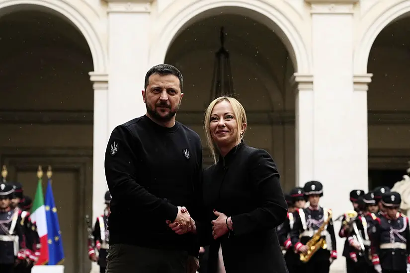 Zelensky Meets Italian Leaders Ahead Of Meeting With Pope At Vatican