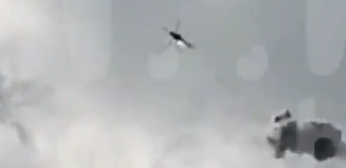 Videos Show Helicopter Apparently Shot Down In Russia, Near Ukrainian Border