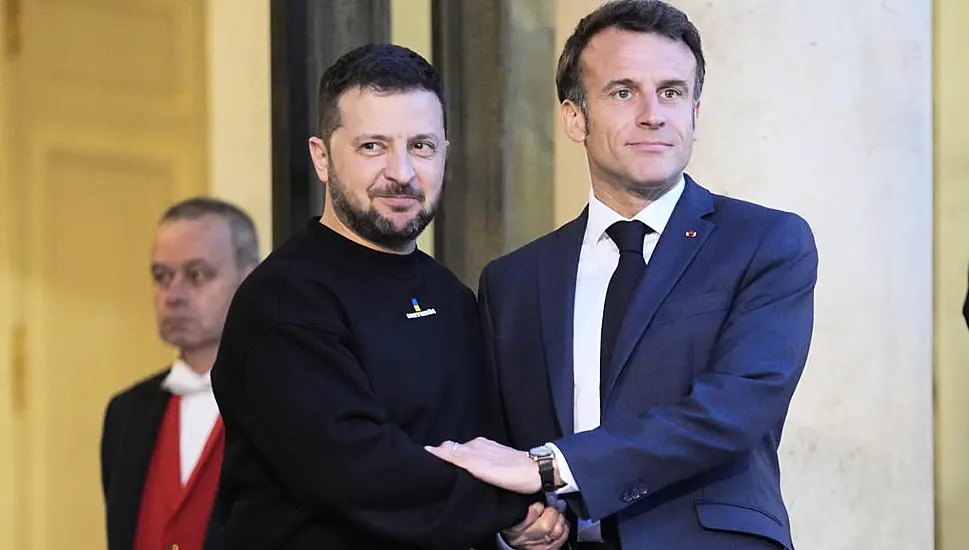 France Pledges More Military Aid To Ukraine As Macron Meets With Zelenskiy