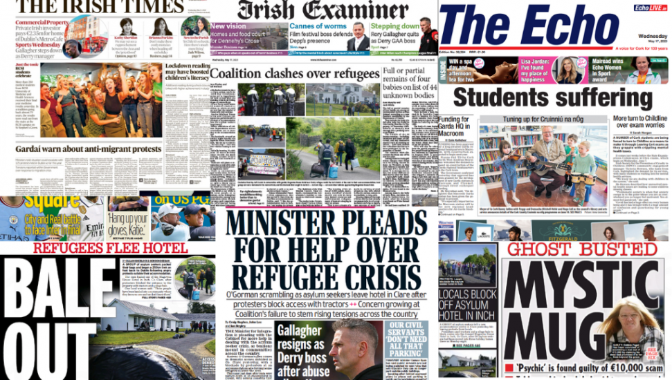 What The Papers Say: Wednesday's Front Pages