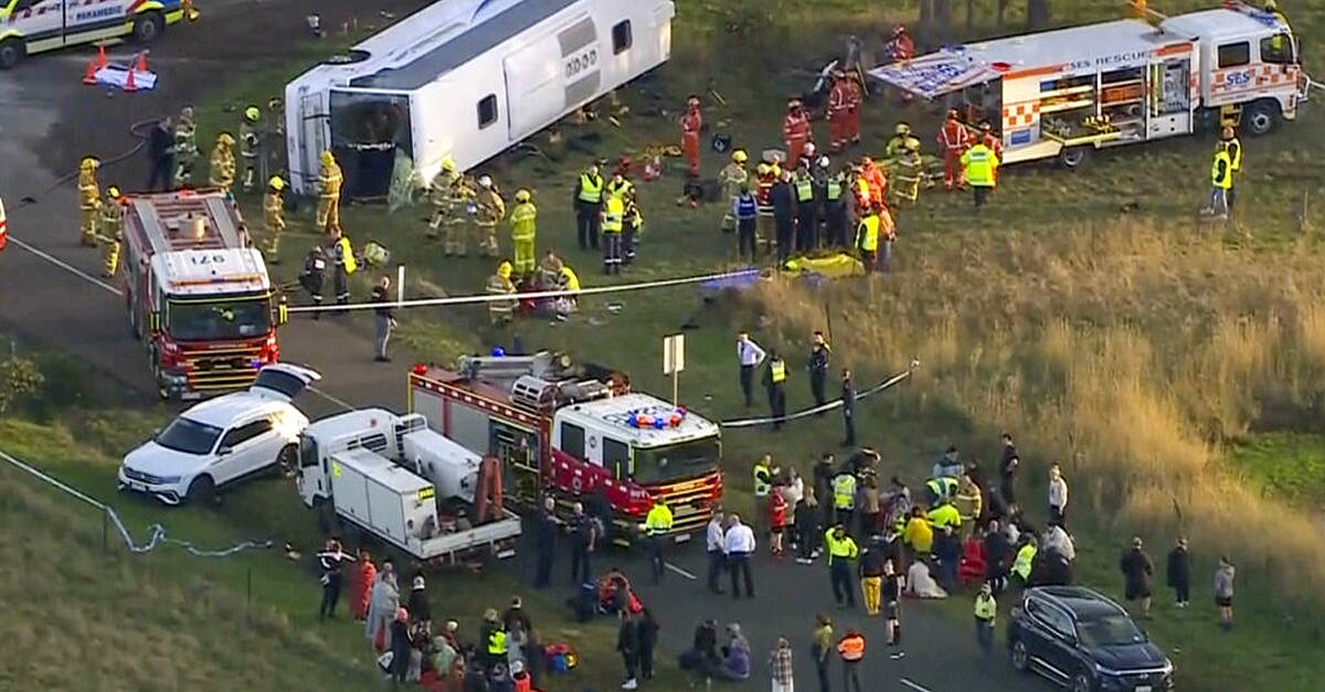 Truck driver charged as seven children seriously injured in school bus ...