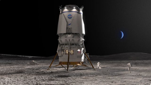 Nasa Picks Bezos’ Blue Origin To Build Lunar Landers For Moonwalkers