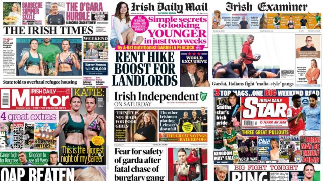 What The Papers Say: Saturday's Front Pages