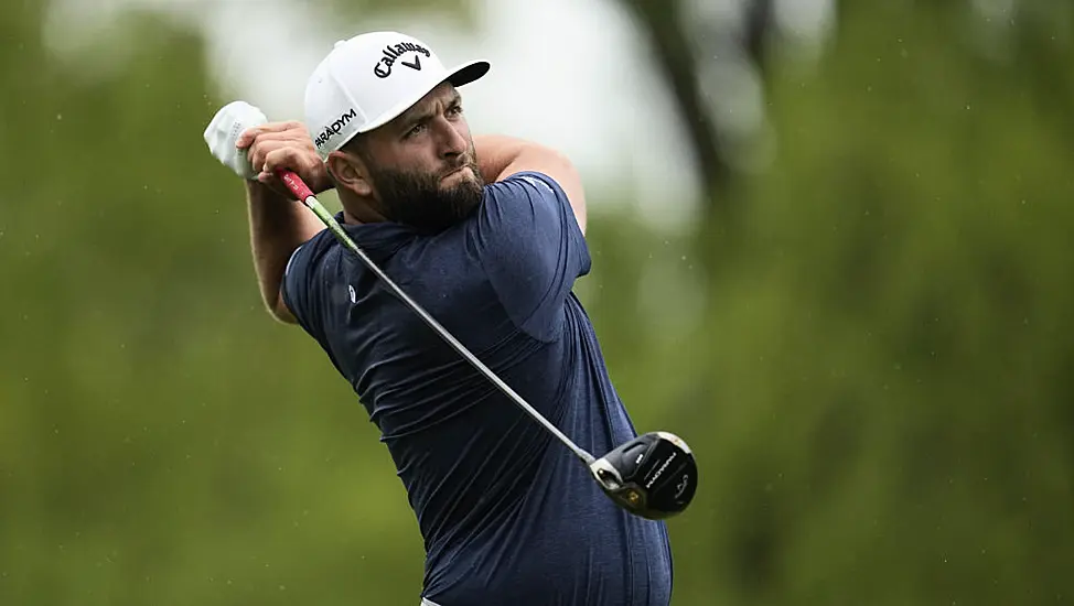 Jon Rahm Struggles In Heavy Rain At Start Of Third Round Of Us Pga Championship