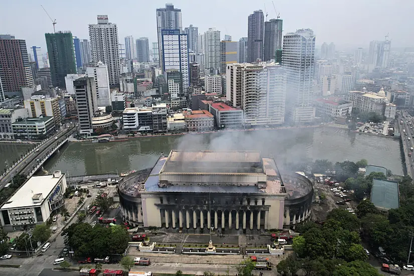 Massive Fire Destroys Historic Post Office In Philippines