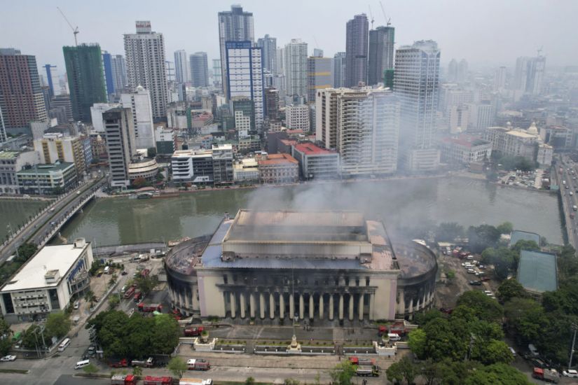 Massive Fire Destroys Historic Post Office In Philippines