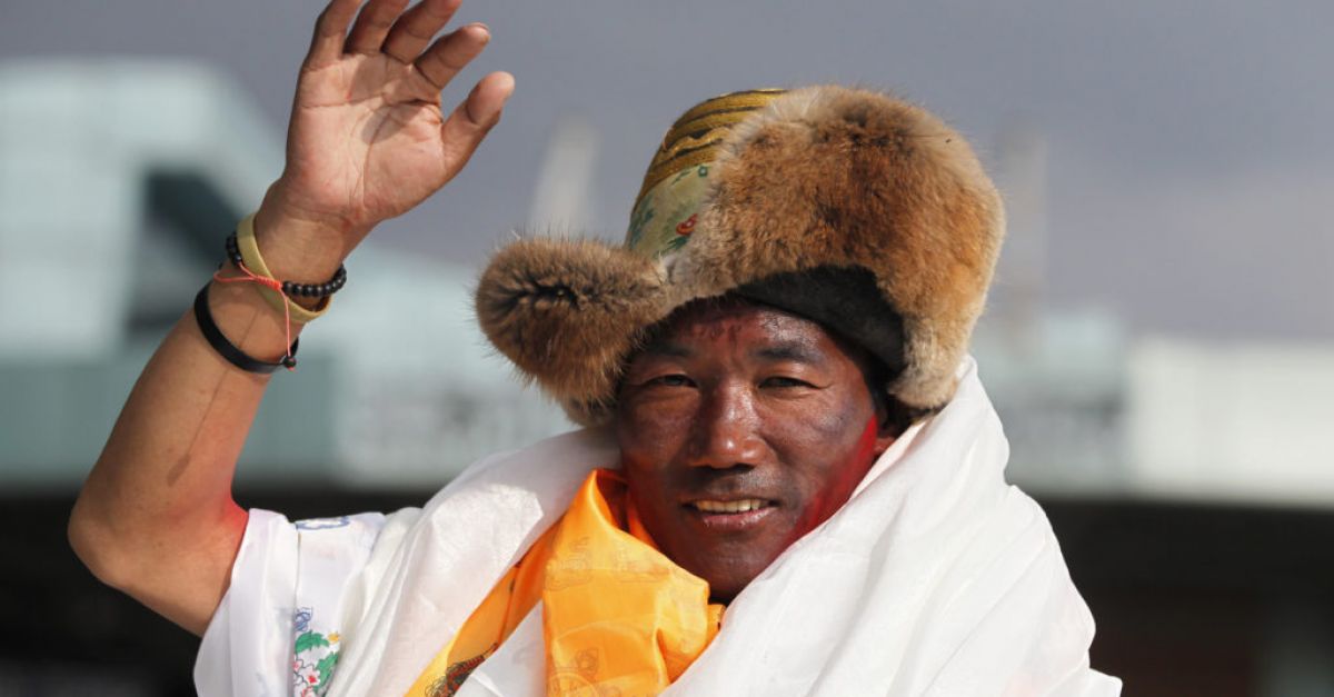 Sherpa guide Kami Rita scales Mount Everest for a record 28th time