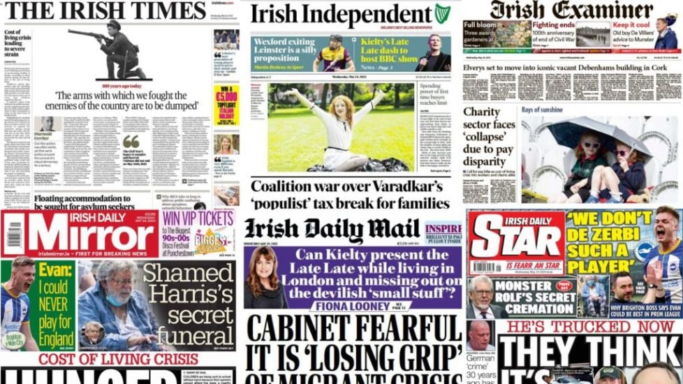 What The Papers Say: Wednesday's Front Pages