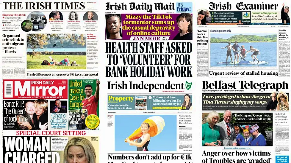 What The Papers Say: Friday's Front Pages