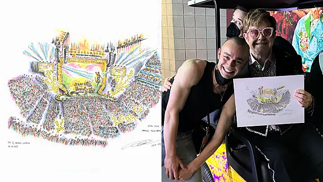 Artist Who Sketches Concerts From The Crowd Hopes To Capture Taylor Swift Show