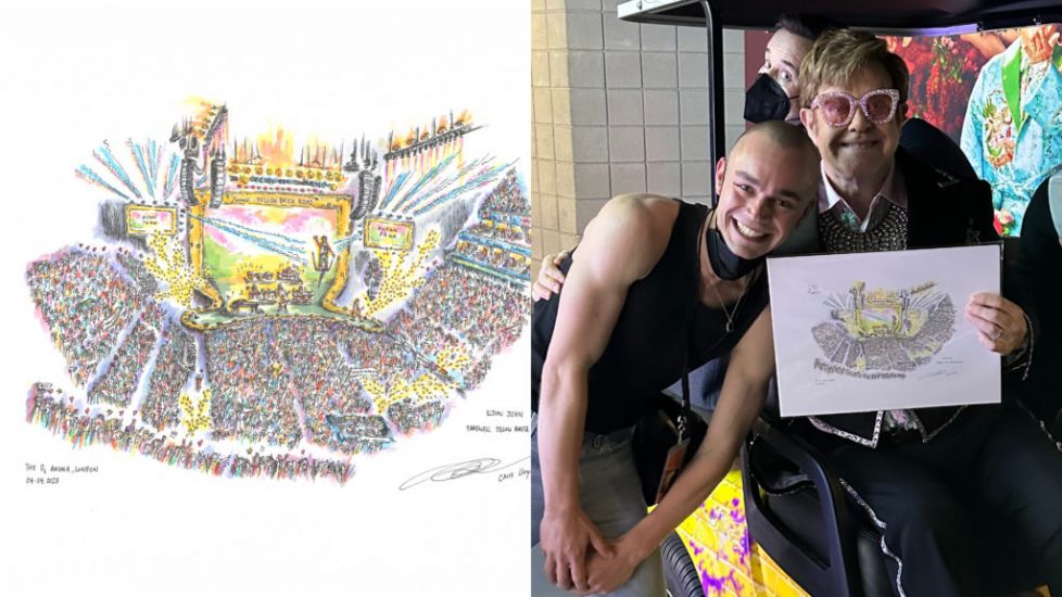 Artist Who Sketches Concerts From The Crowd Hopes To Capture Taylor Swift Show