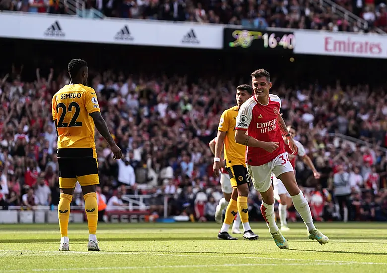 Granit Xhaka Hits Brace As Arsenal End Season With Big Win Over Wolves