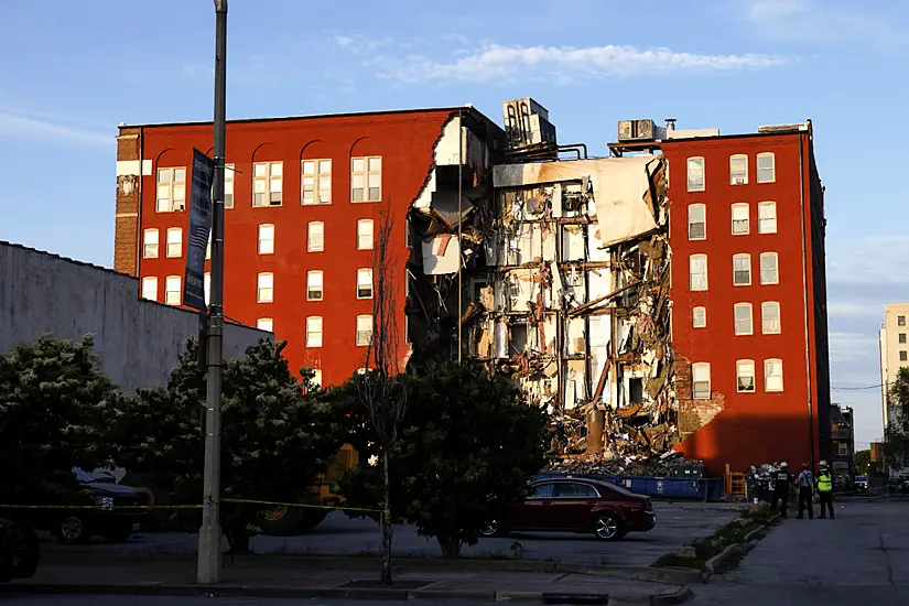 Rescue Operation Under Way After Iowa Apartment Building Partially Collapses