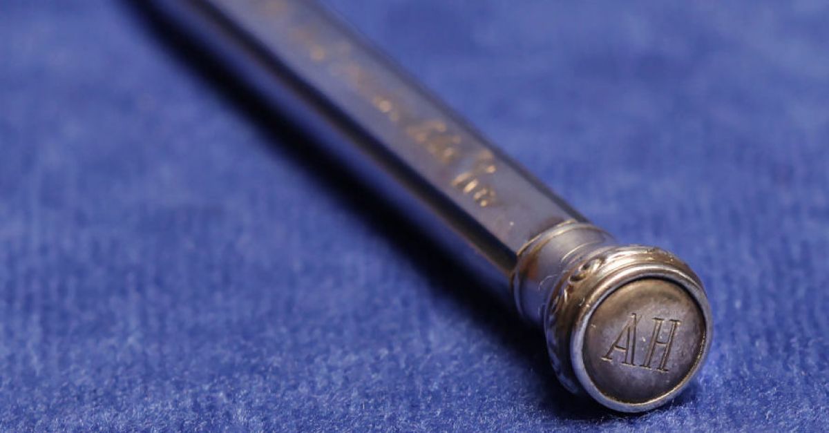 Silver-plated pencil that allegedly belonged to Adolf Hitler up for auction in Belfast