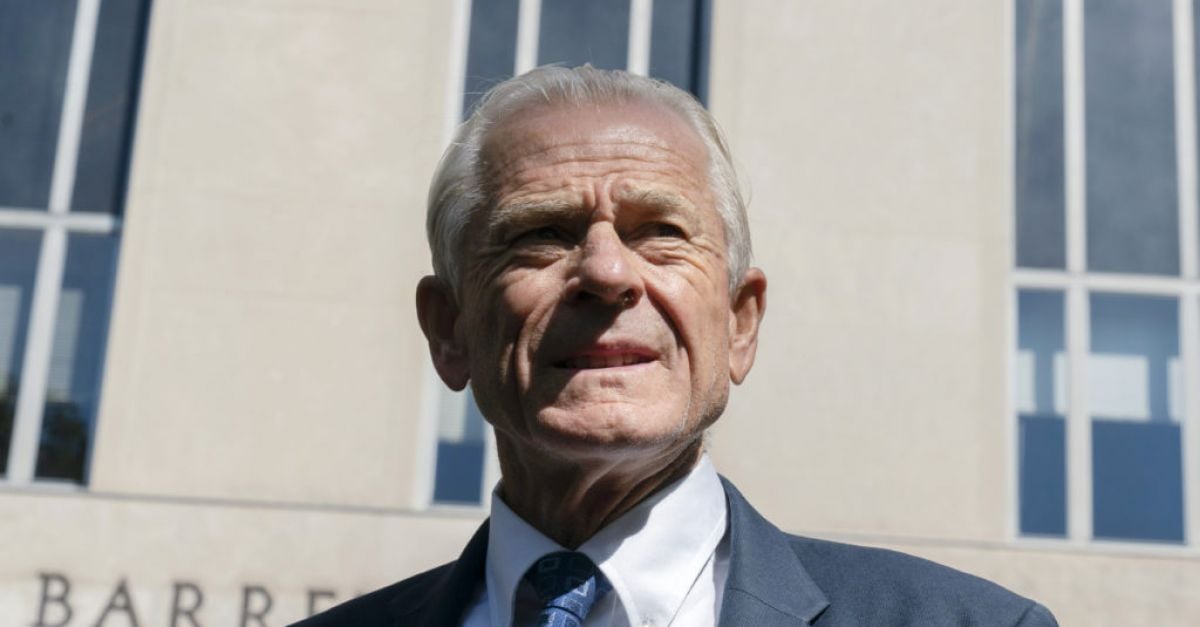 Ex-Trump White House official Peter Navarro to go on trial in September