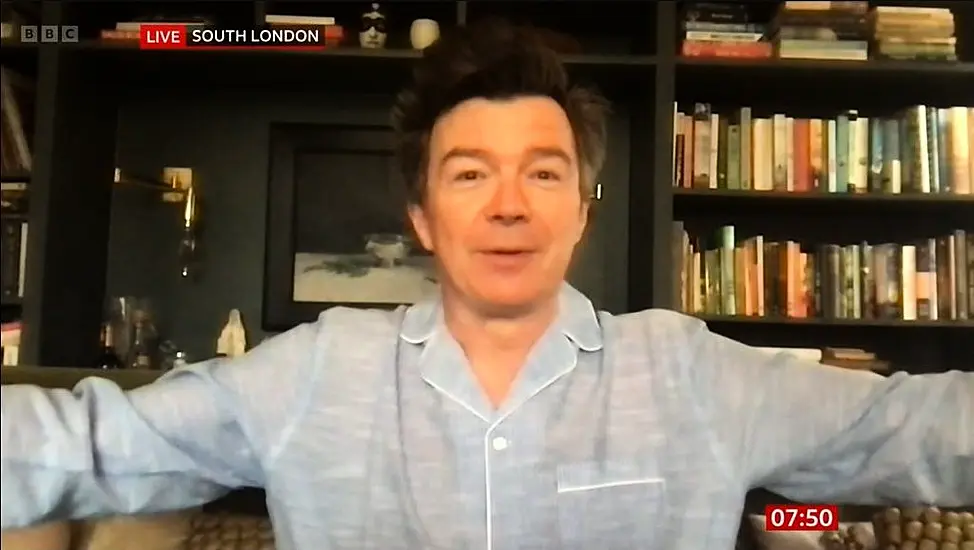 Rick Astley Appears On Bbc Breakfast Wearing His Pyjamas