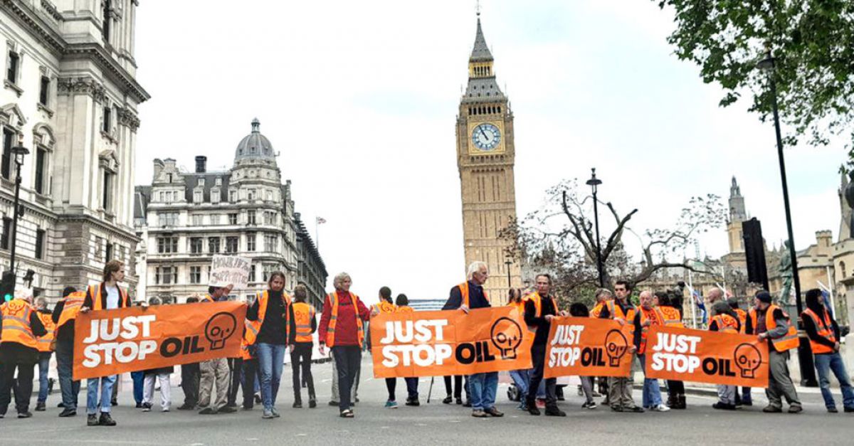 Just Stop Oil protesters arrested in Parliament Square