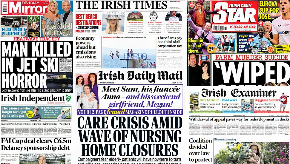 What The Papers Say: Thursday's Front Pages