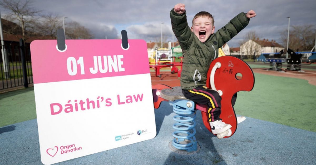 ‘Momentous day’ as Dáithí’s Law on organ donation takes effect in North