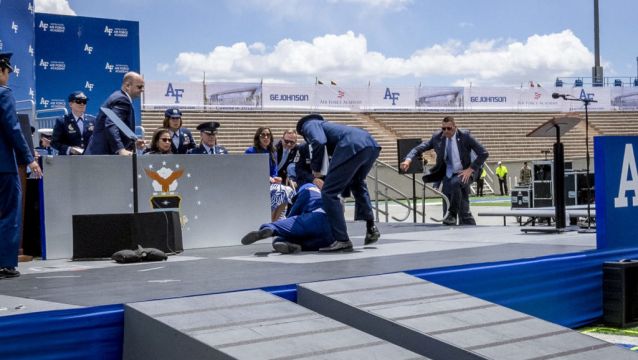 Biden Says He ‘Got Sandbagged’ After Tripping And Falling At Graduation Event