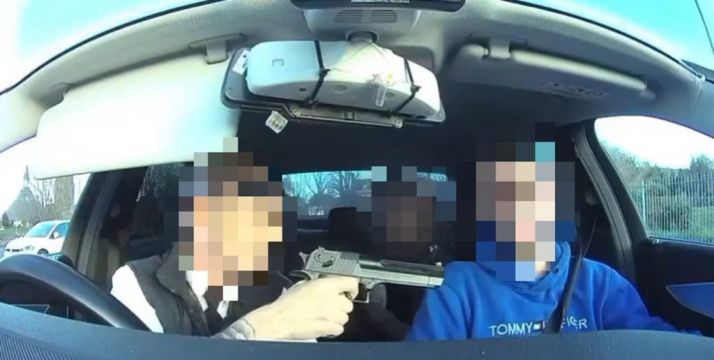 Man Charged After Footage Shows ‘Taxi Driver Threatening Passenger With Gun’