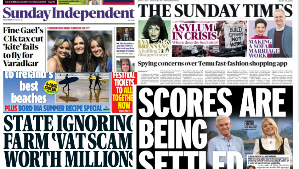 What The Papers Say: Sunday's Front Pages