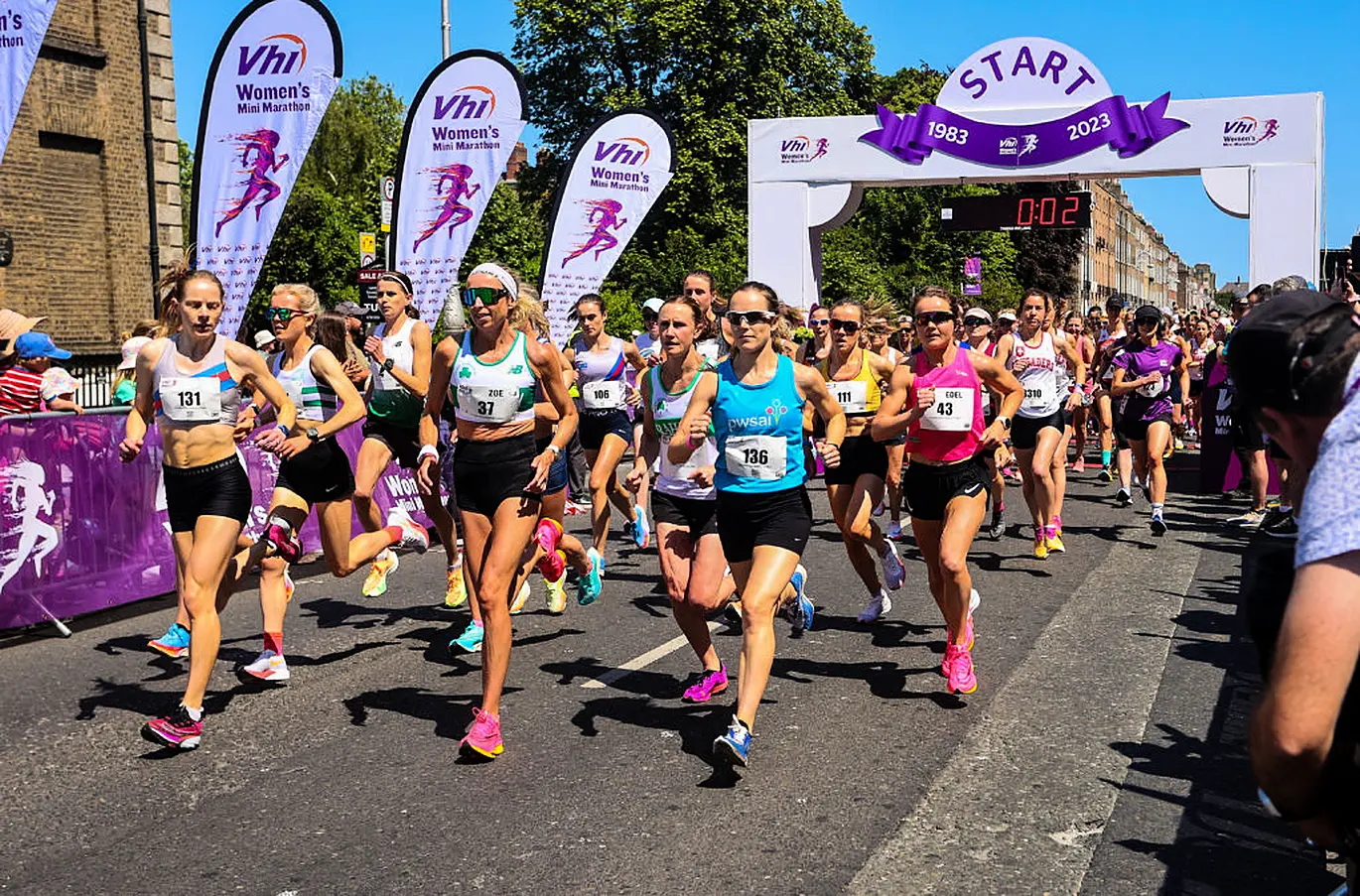 A View Of Competitors At The Start Of The Mini Marathon 4/6/2023