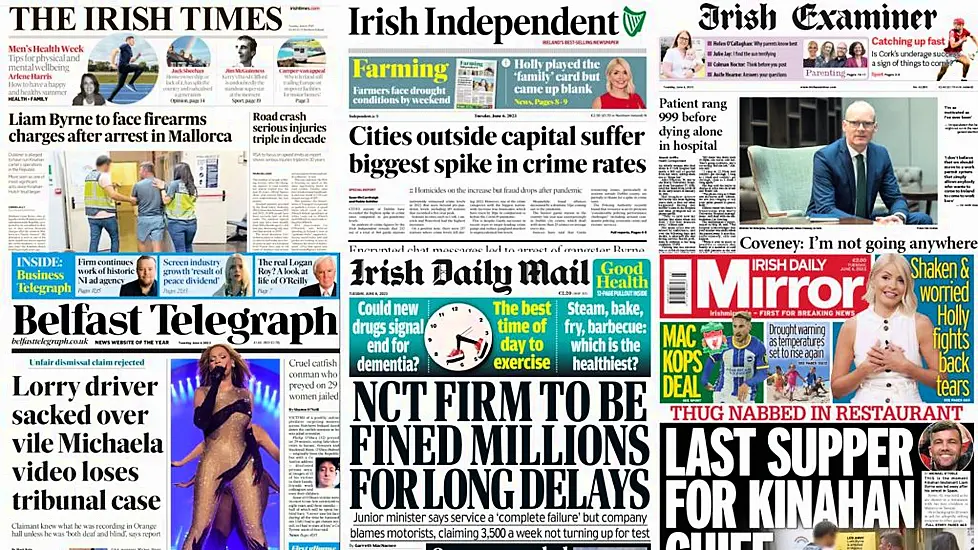 What The Papers Say: Tuesday's Front Pages