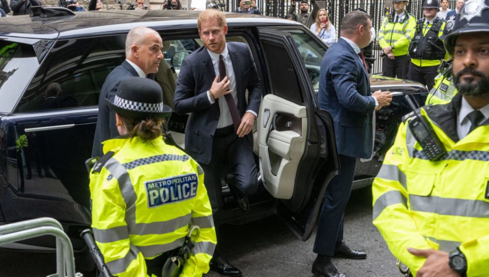 Prince Harry Arrives At High Court To Give Evidence In Hacking Trial