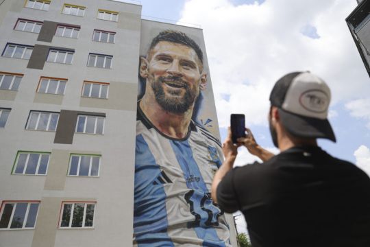 ‘It’s Messi’s Moment’: Mural Of Footballer Covers Student Dormitory In Tirana