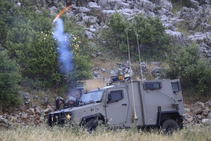 Israeli Soldiers Fire Tear Gas At Protesters Near Lebanese Border