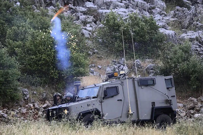 Israeli Soldiers Fire Tear Gas At Protesters Near Lebanese Border