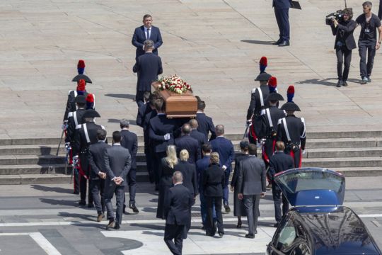 Italian Ex-Premier Silvio Berlusconi Honoured With State Funeral In Milan