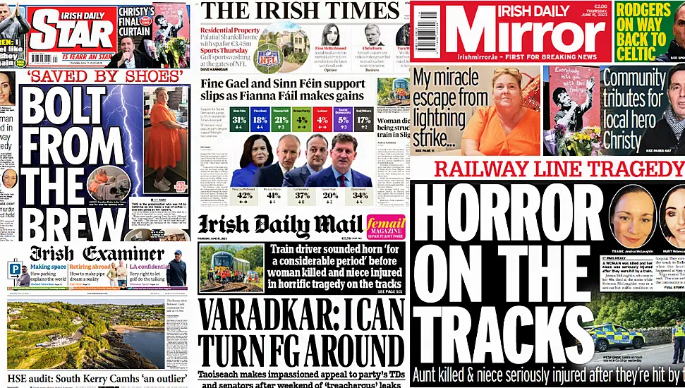 What The Papers Say: Thursday's Front Pages