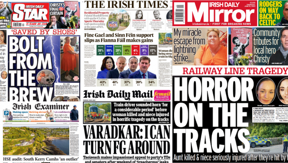 What The Papers Say: Thursday's Front Pages