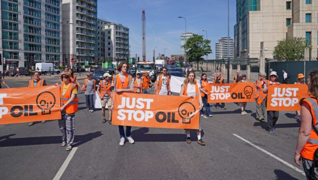 Just Stop Oil Activists Arrested As New Police Dispersal Law Comes Into Force