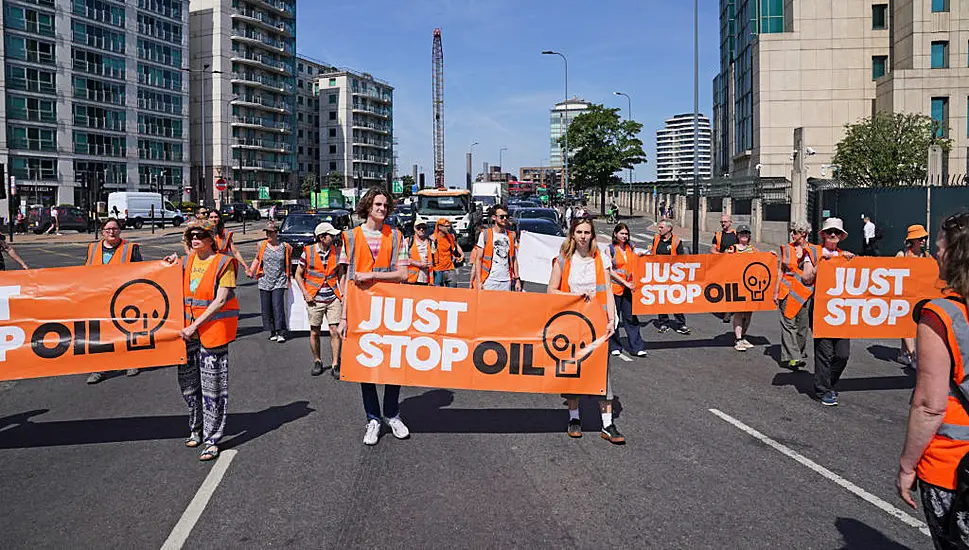 Just Stop Oil Activists Arrested As New Police Dispersal Law Comes Into Force