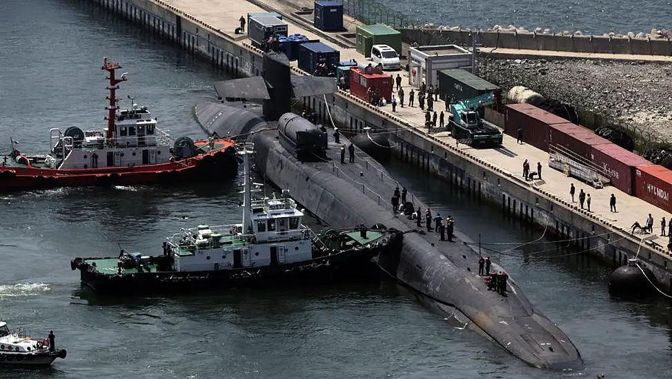 Us Nuclear Submarine Arrives In South Korea Amid Tensions With Neighbour