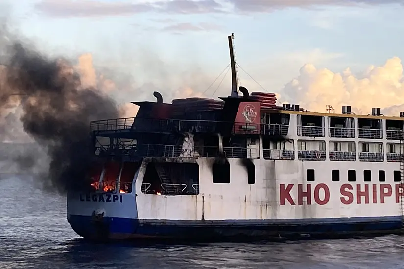 All 120 On Board Rescued After Philippines Ferry Catches Fire At Sea